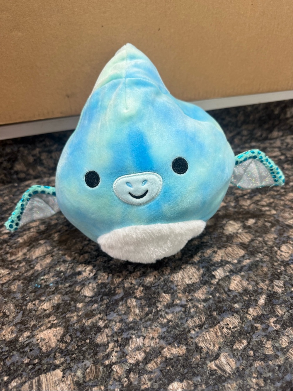 Squishmallows Blue Teal/ green triceratops/pterodactyl 2 in 1 flip a mallow